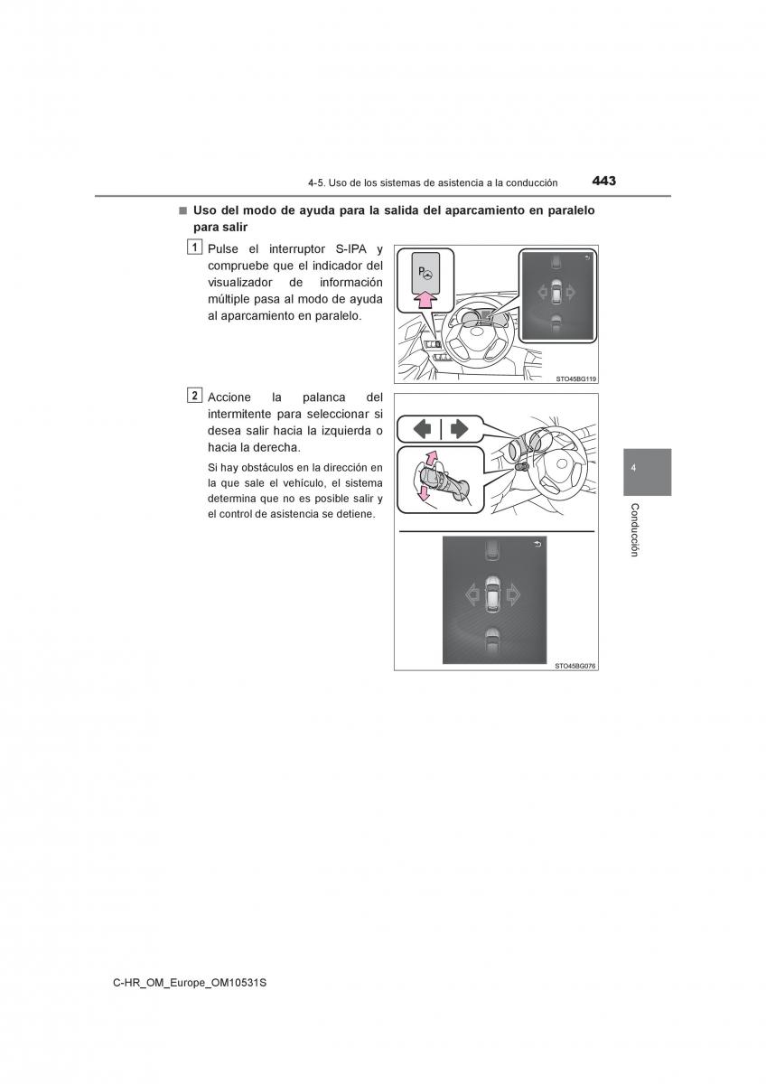 Toyota C HR manual del propietario / page 443