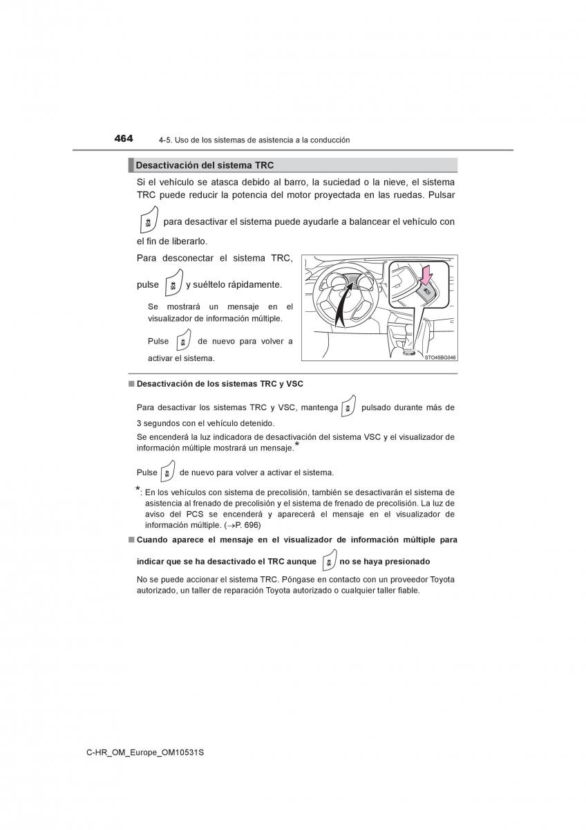 Toyota C HR manual del propietario / page 464