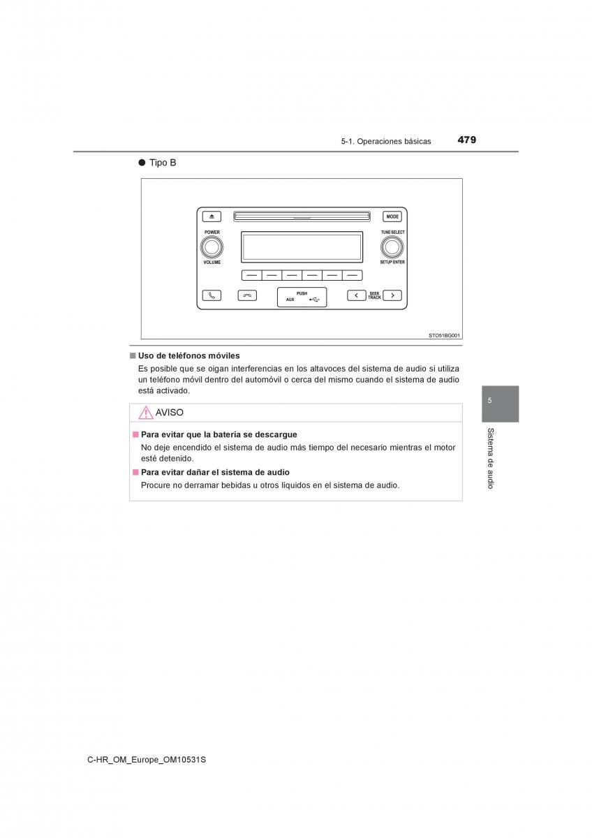 Toyota C HR manual del propietario / page 479