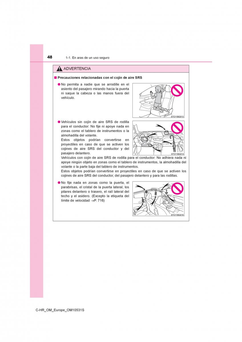 Toyota C HR manual del propietario / page 48