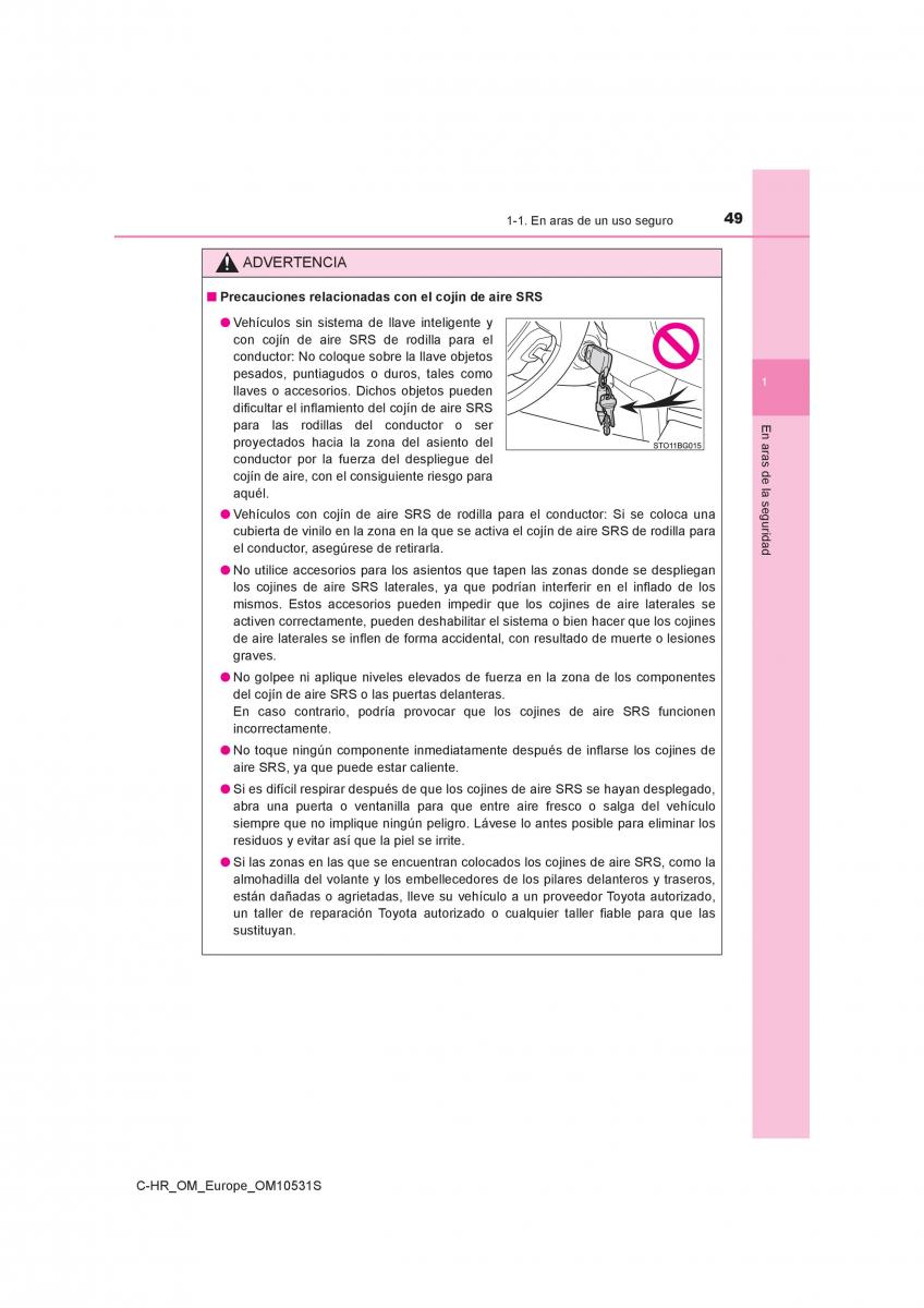 Toyota C HR manual del propietario / page 49