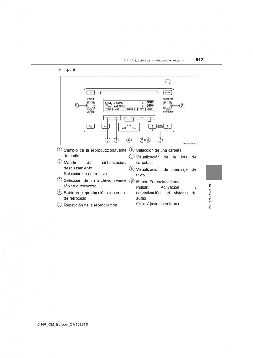 Toyota C HR manual del propietario / page 513