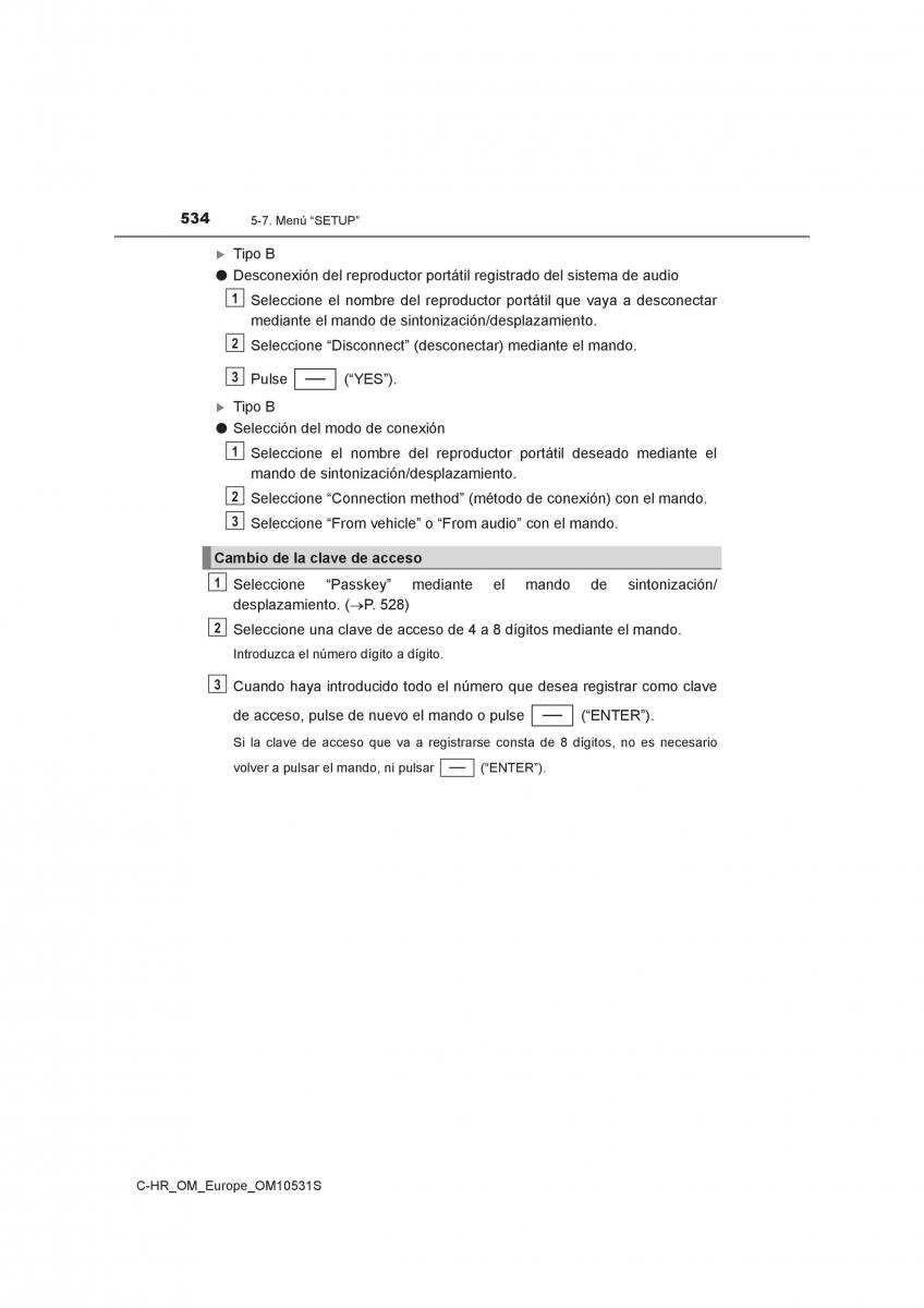 Toyota C HR manual del propietario / page 534