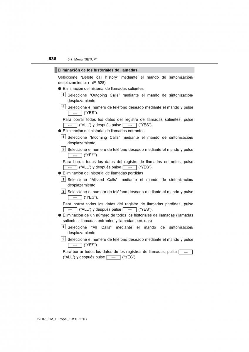 Toyota C HR manual del propietario / page 538