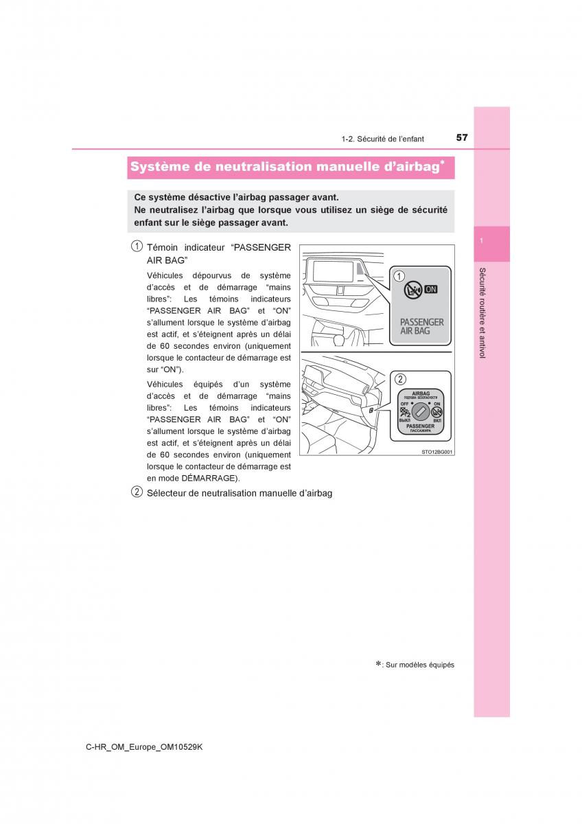 Toyota C HR manuel du proprietaire / page 57