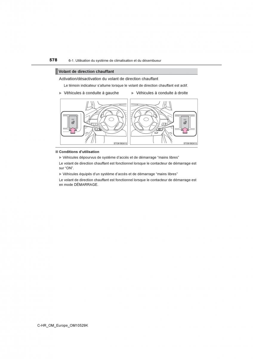 Toyota C HR manuel du proprietaire / page 578