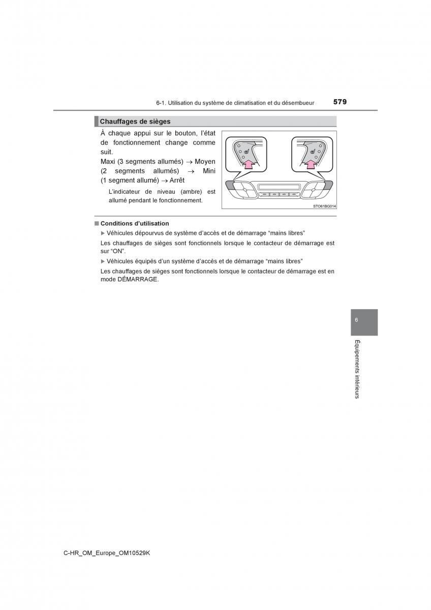 Toyota C HR manuel du proprietaire / page 579