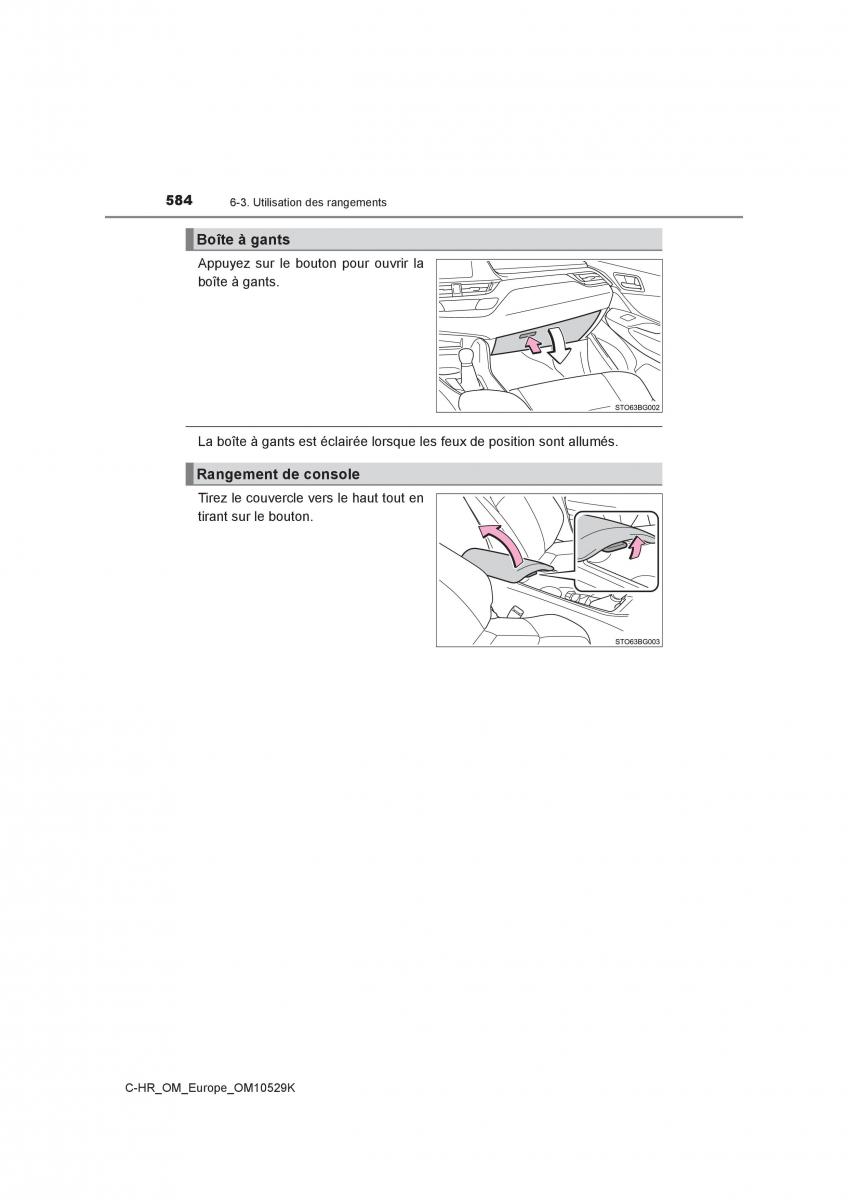 Toyota C HR manuel du proprietaire / page 584