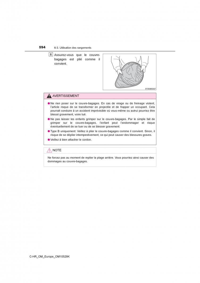 Toyota C HR manuel du proprietaire / page 594