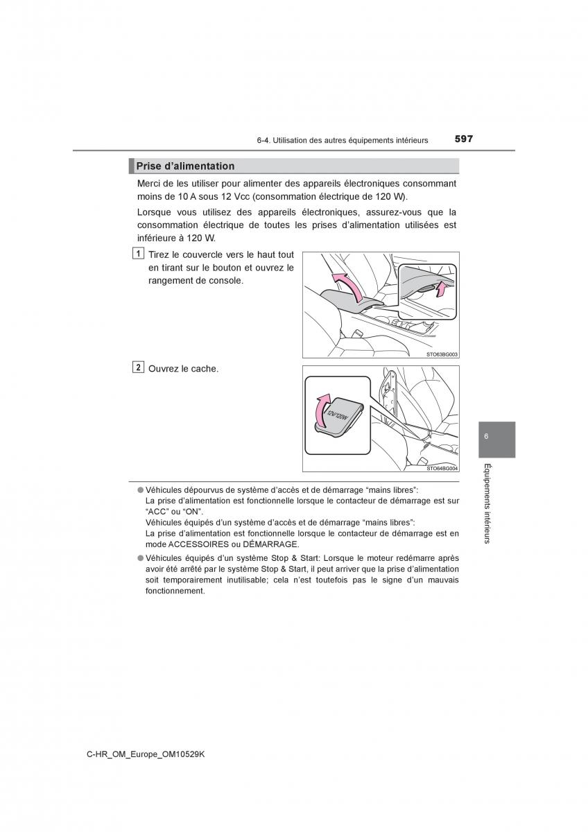 Toyota C HR manuel du proprietaire / page 597