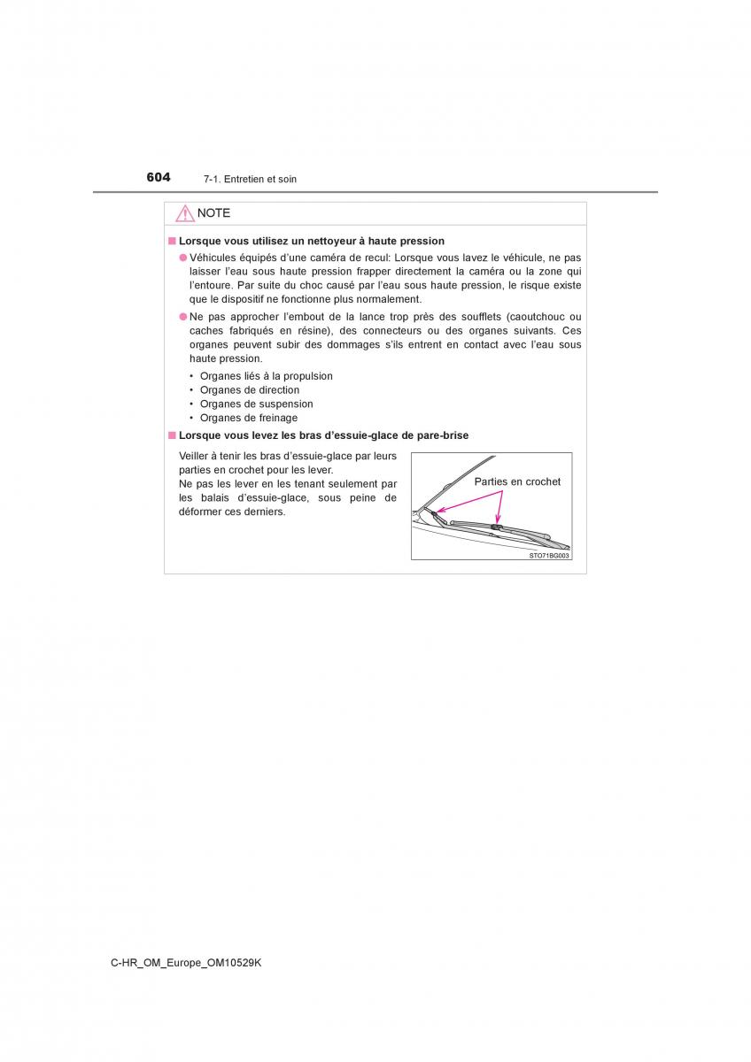 Toyota C HR manuel du proprietaire / page 604