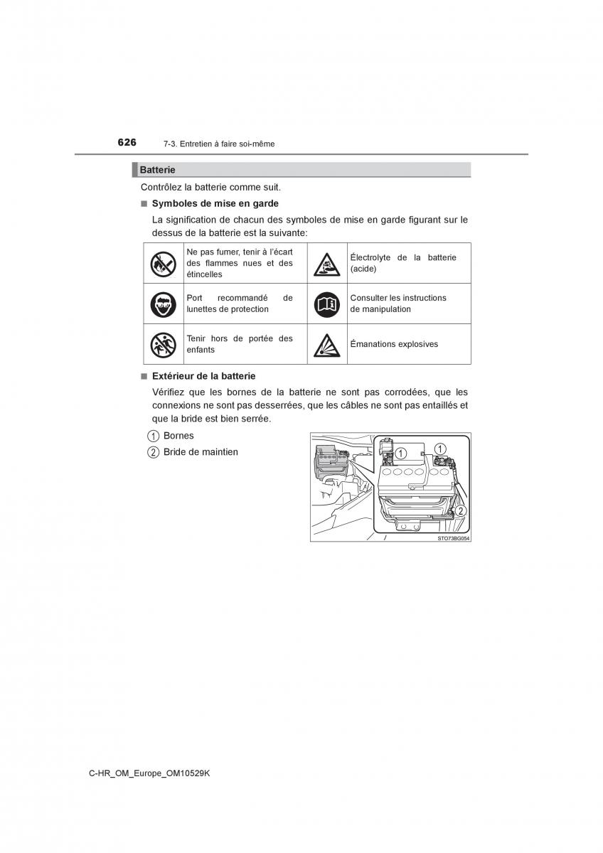 Toyota C HR manuel du proprietaire / page 626