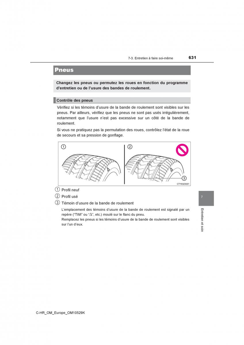 Toyota C HR manuel du proprietaire / page 631