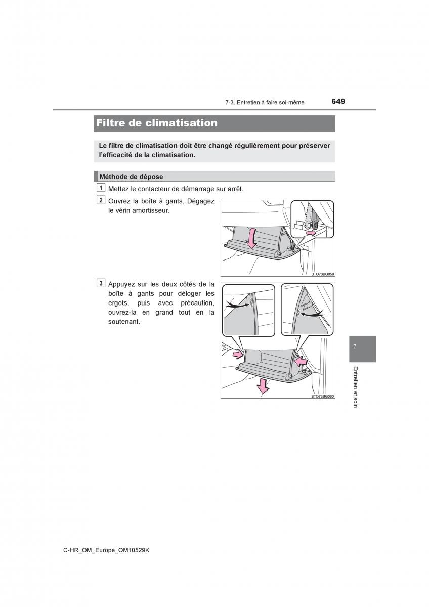 Toyota C HR manuel du proprietaire / page 649