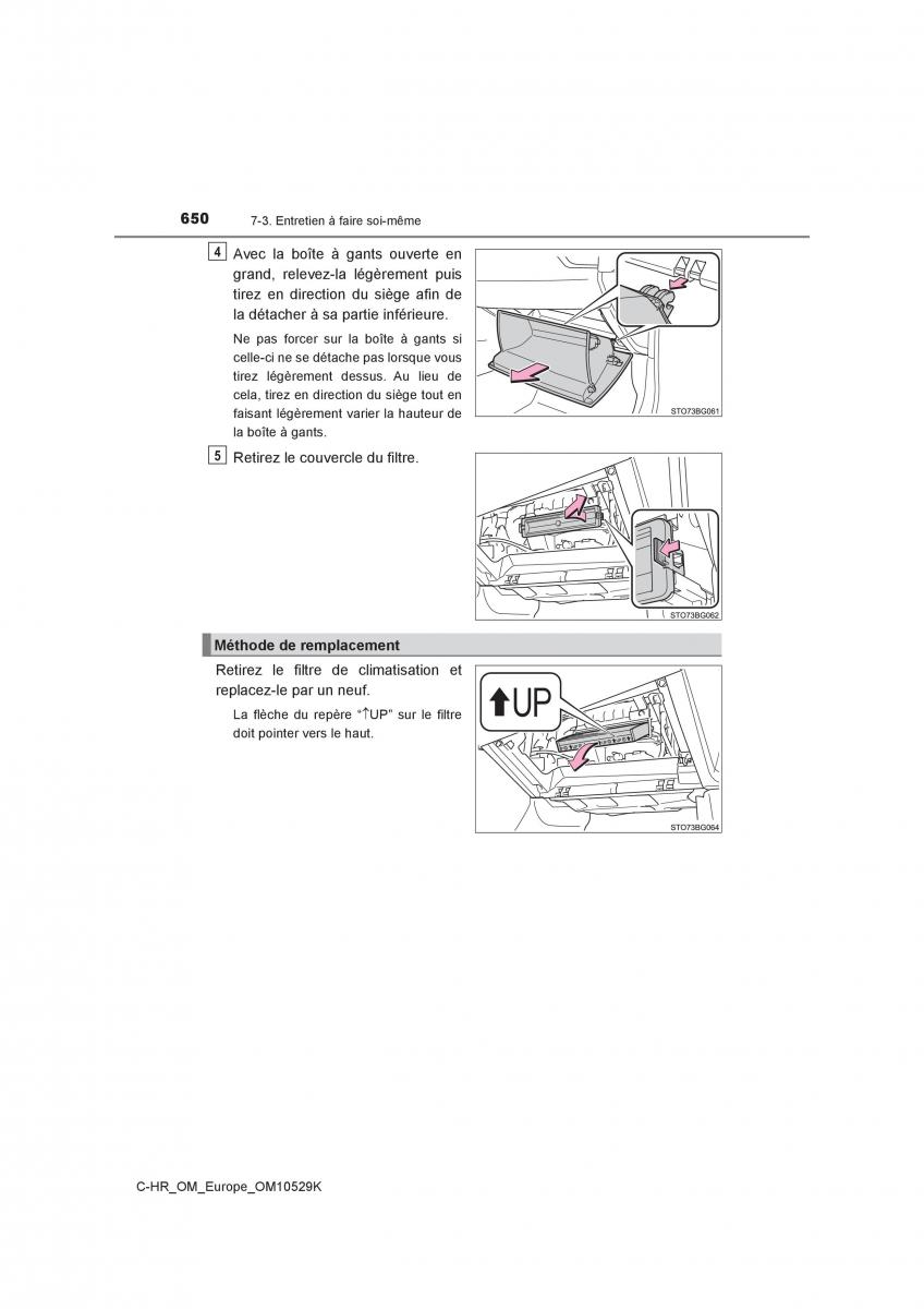 Toyota C HR manuel du proprietaire / page 650