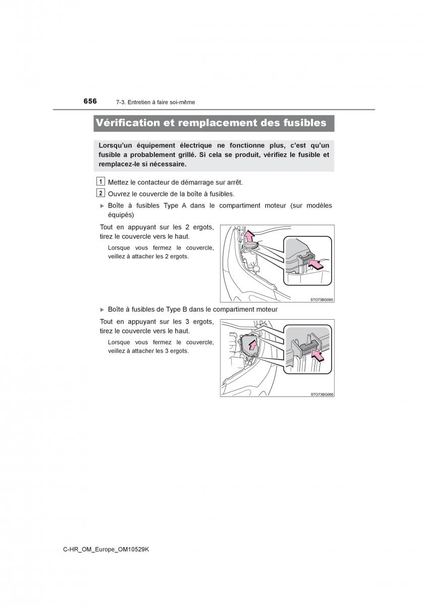 Toyota C HR manuel du proprietaire / page 656