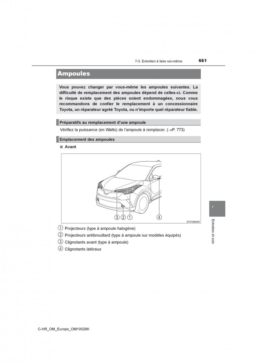 Toyota C HR manuel du proprietaire / page 661