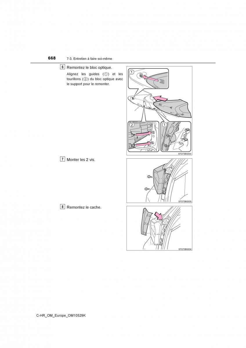 Toyota C HR manuel du proprietaire / page 668