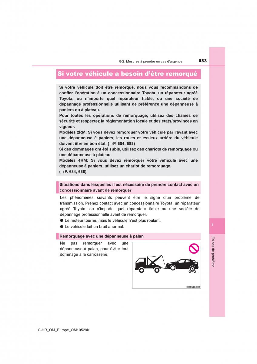 Toyota C HR manuel du proprietaire / page 683