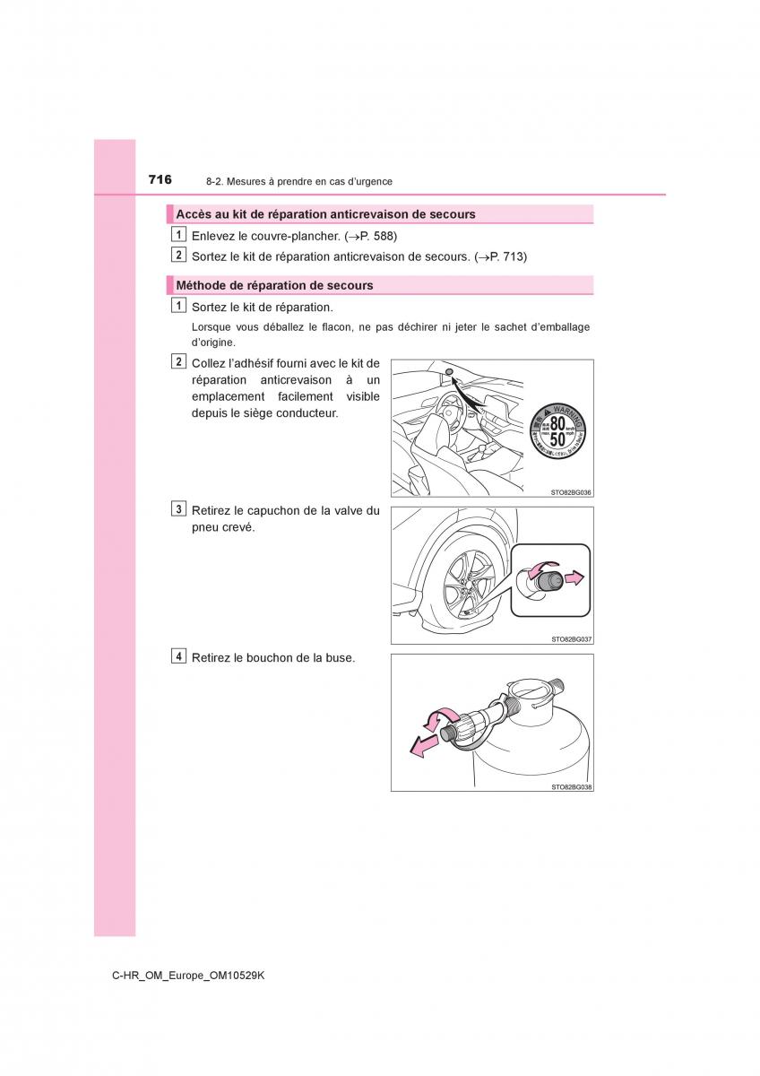 Toyota C HR manuel du proprietaire / page 716