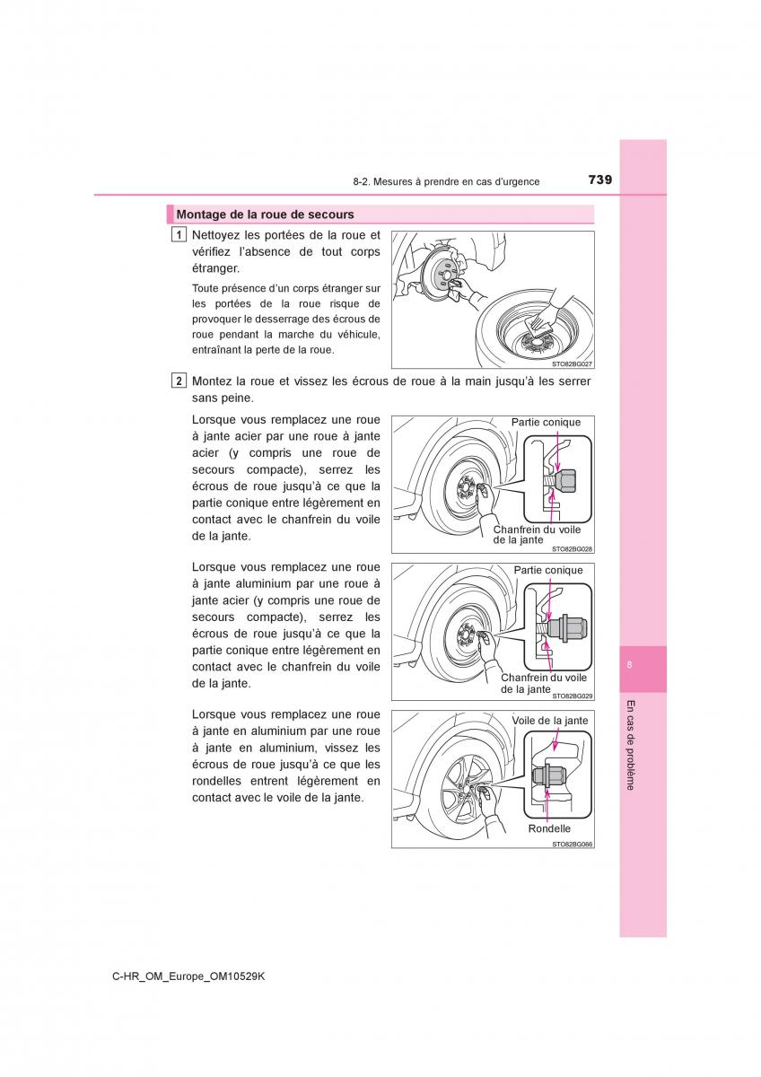 Toyota C HR manuel du proprietaire / page 739