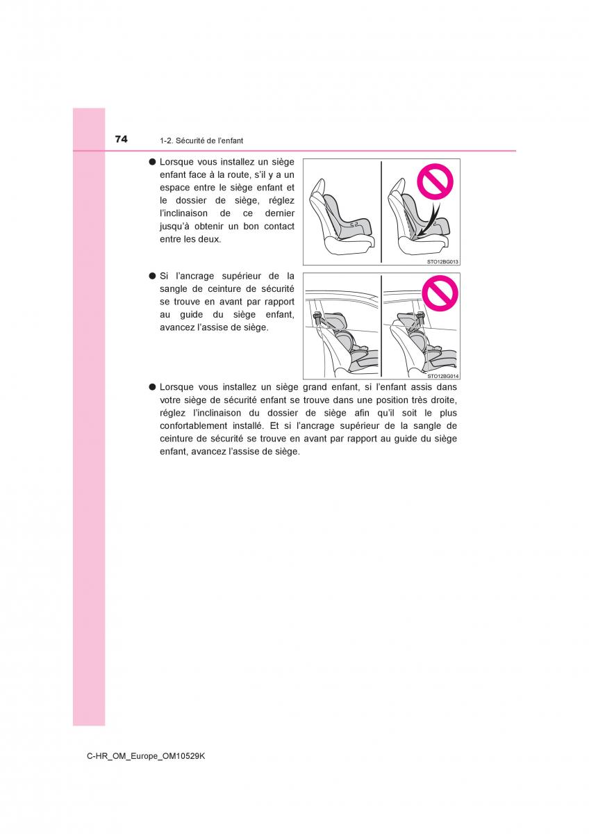 Toyota C HR manuel du proprietaire / page 74