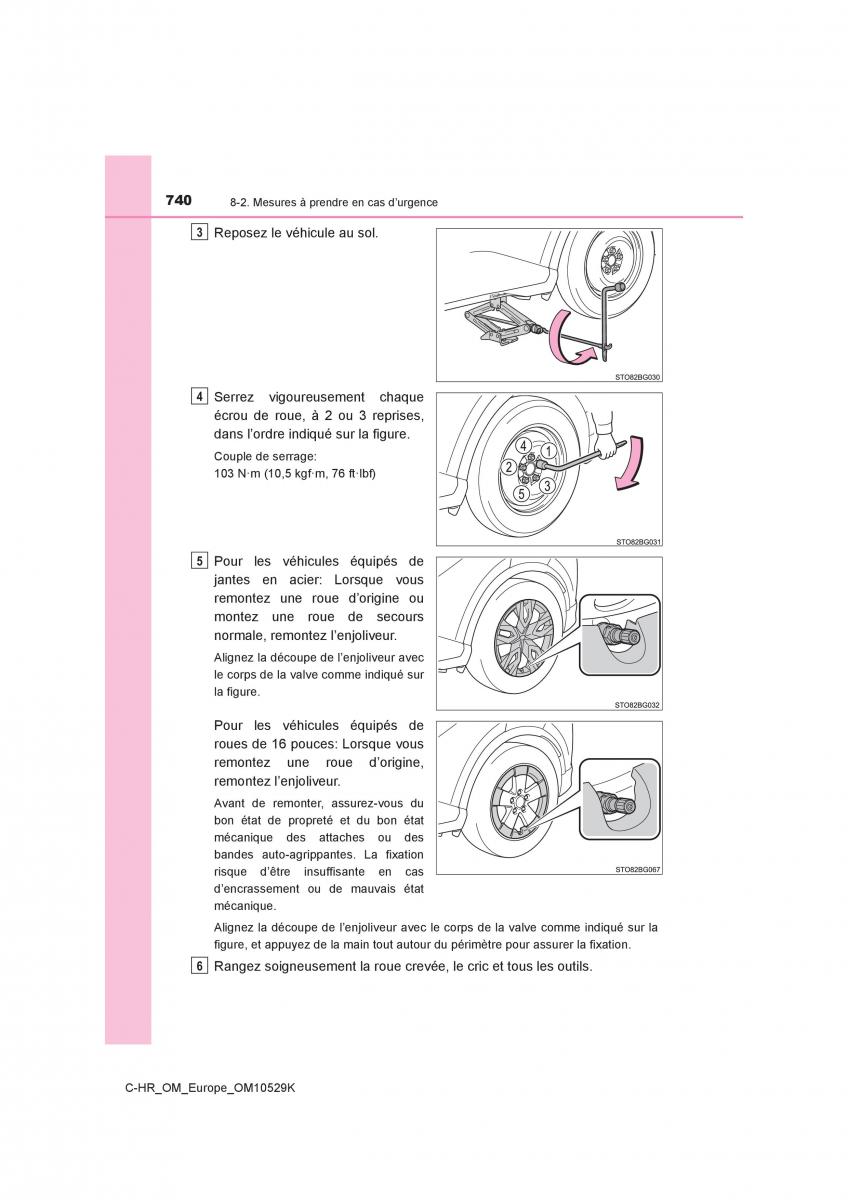 Toyota C HR manuel du proprietaire / page 740