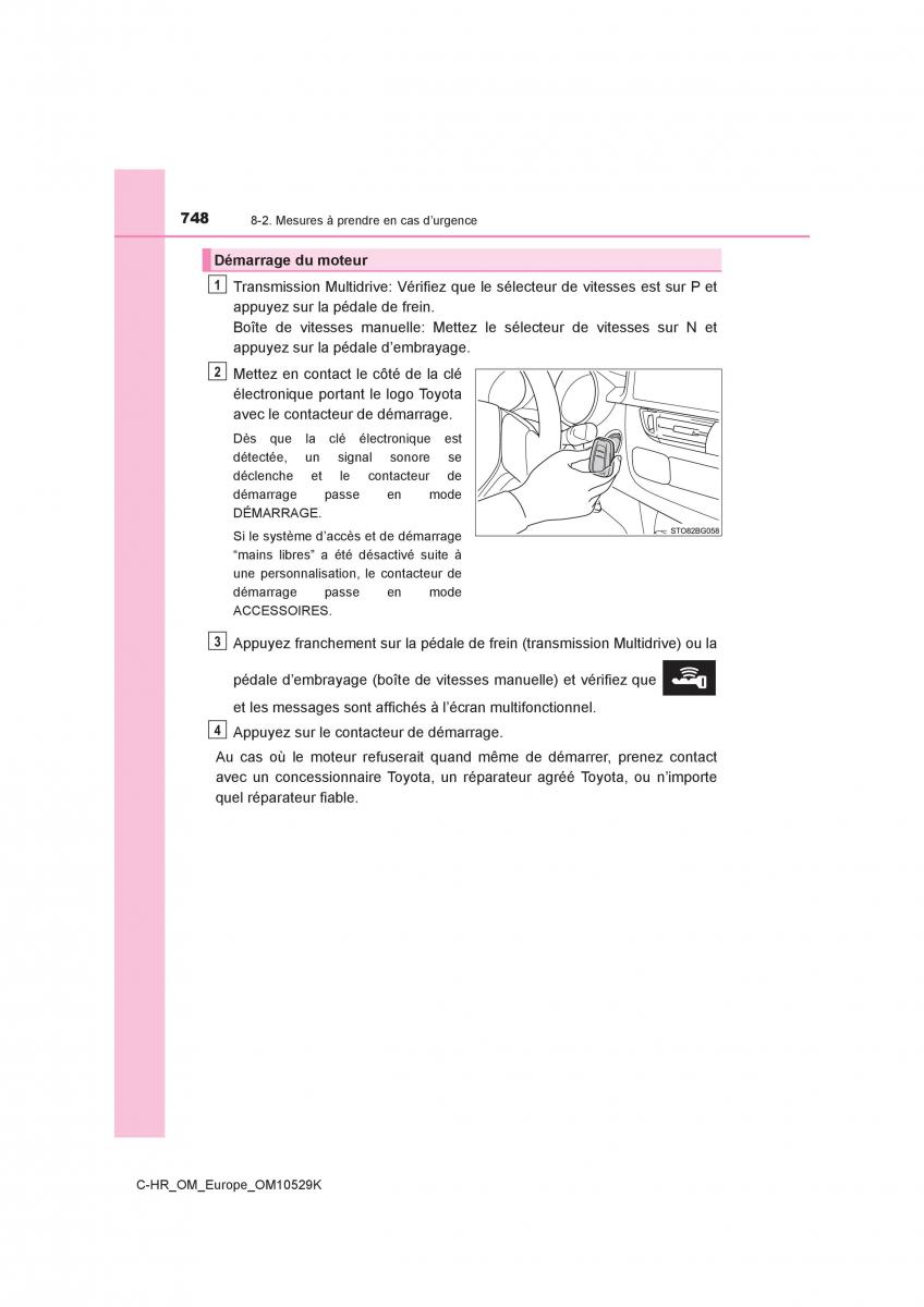 Toyota C HR manuel du proprietaire / page 748