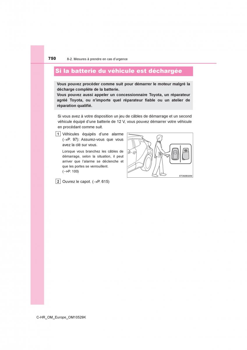 Toyota C HR manuel du proprietaire / page 750