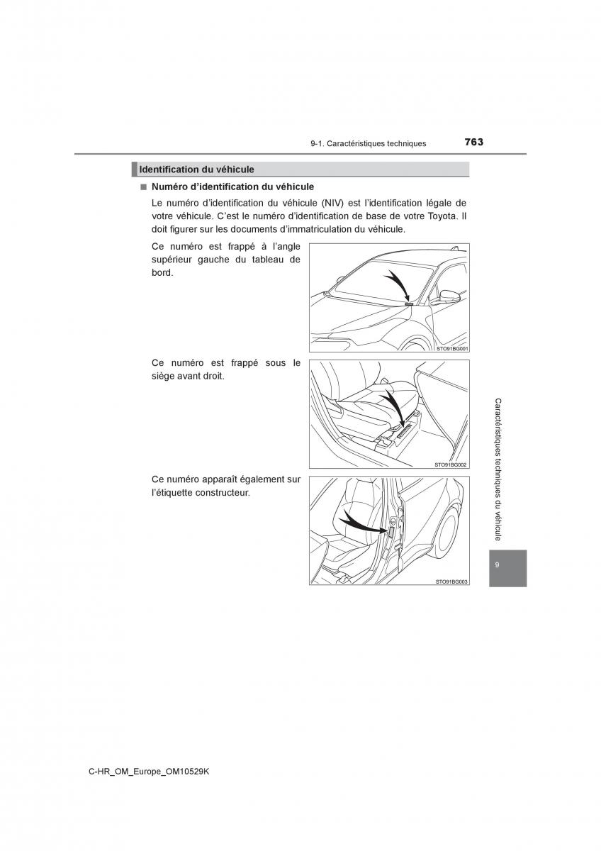 Toyota C HR manuel du proprietaire / page 763