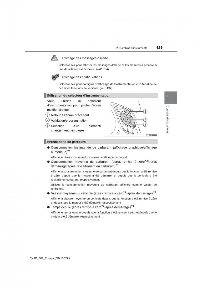 Toyota C HR manuel du proprietaire / page 129