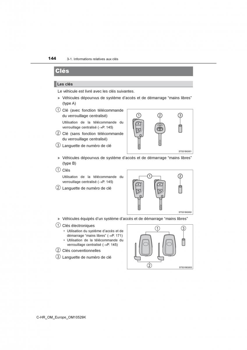 Toyota C HR manuel du proprietaire / page 144