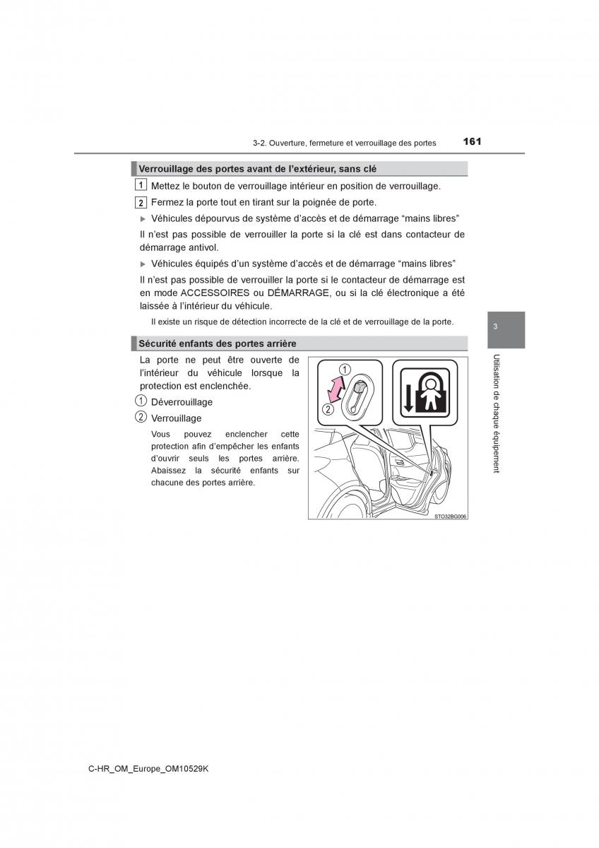 Toyota C HR manuel du proprietaire / page 161