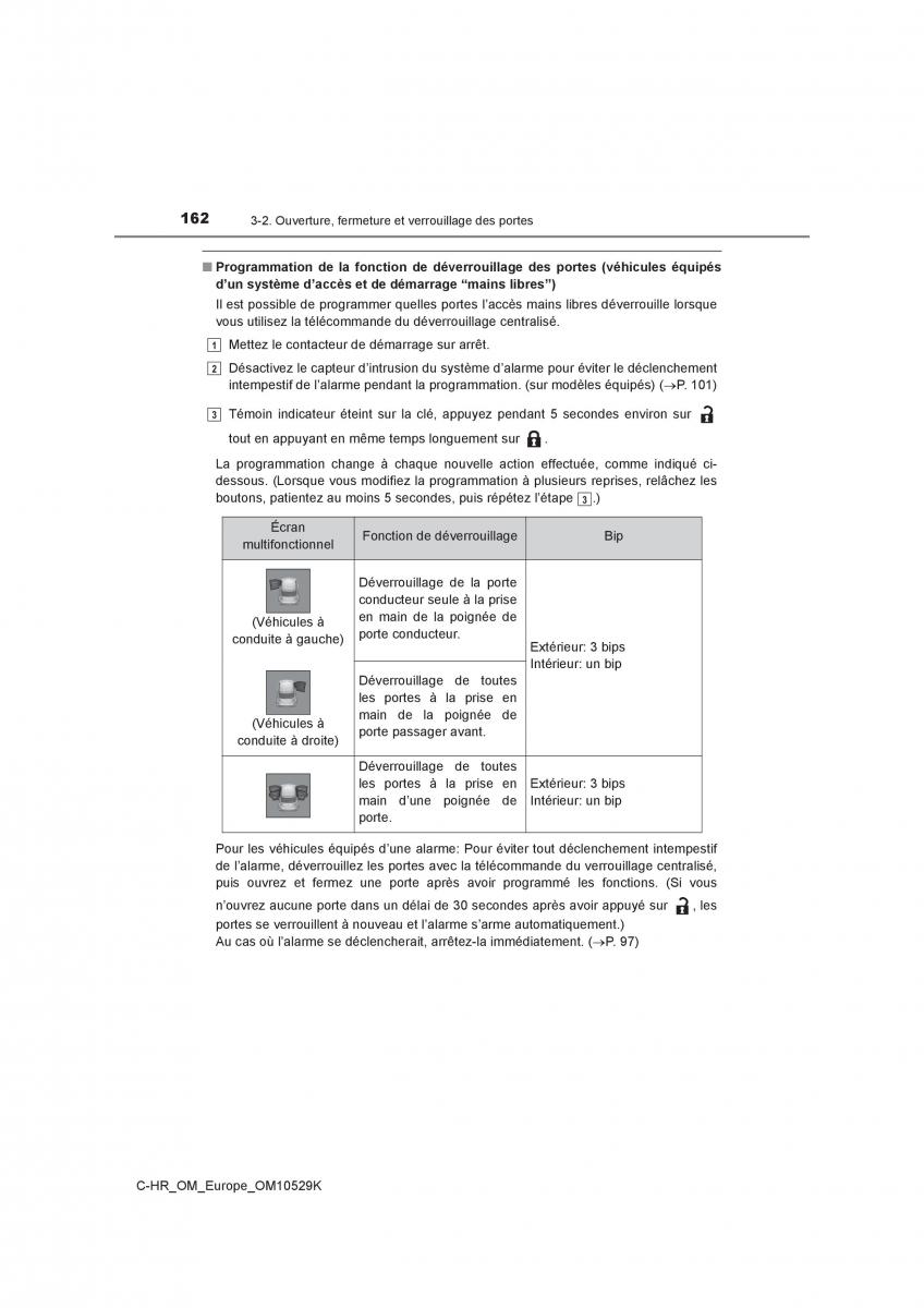 Toyota C HR manuel du proprietaire / page 162