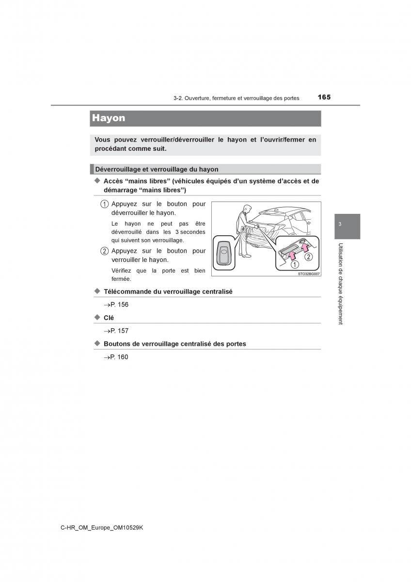 Toyota C HR manuel du proprietaire / page 165