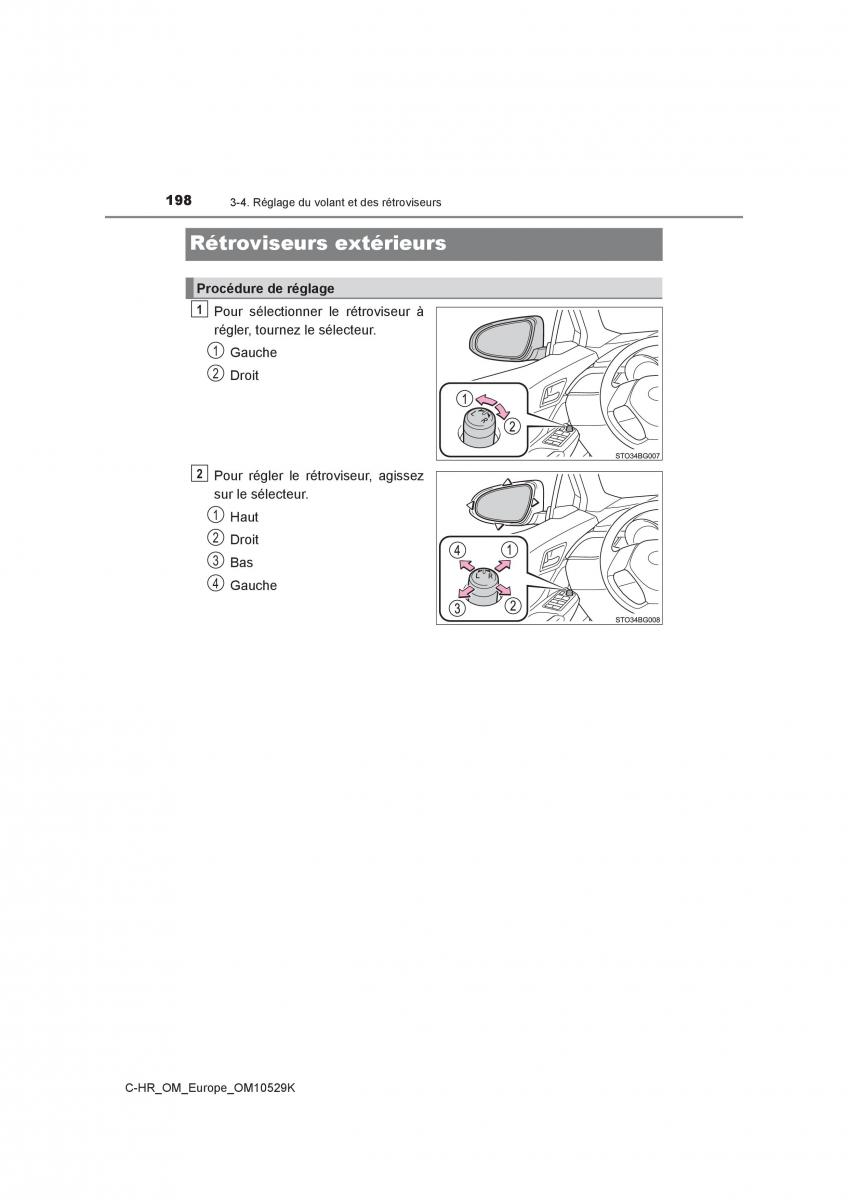 Toyota C HR manuel du proprietaire / page 198