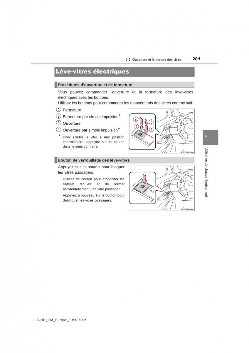 Toyota C HR manuel du proprietaire / page 201