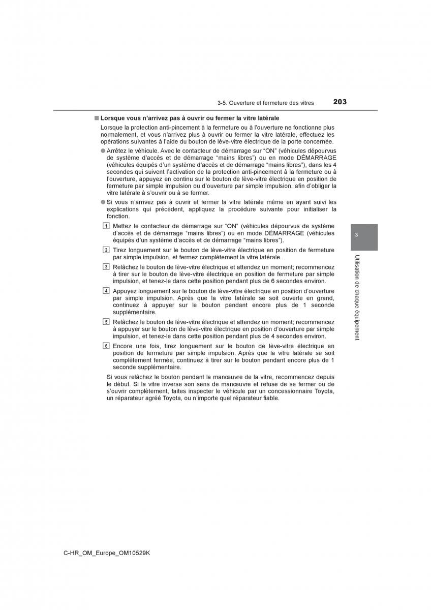 Toyota C HR manuel du proprietaire / page 203