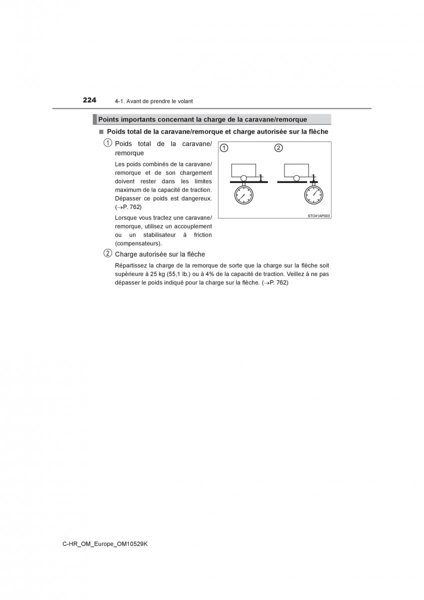 Toyota C HR manuel du proprietaire / page 224