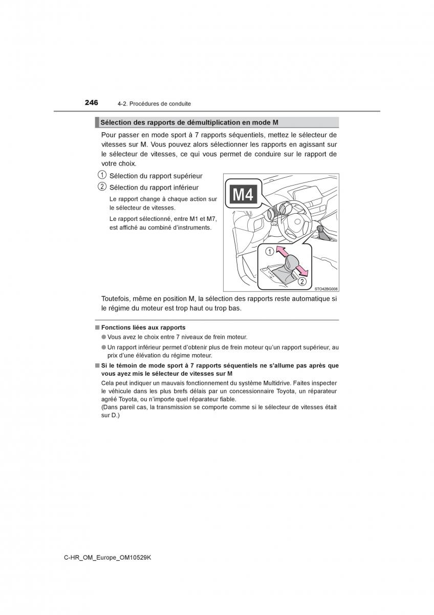 Toyota C HR manuel du proprietaire / page 246