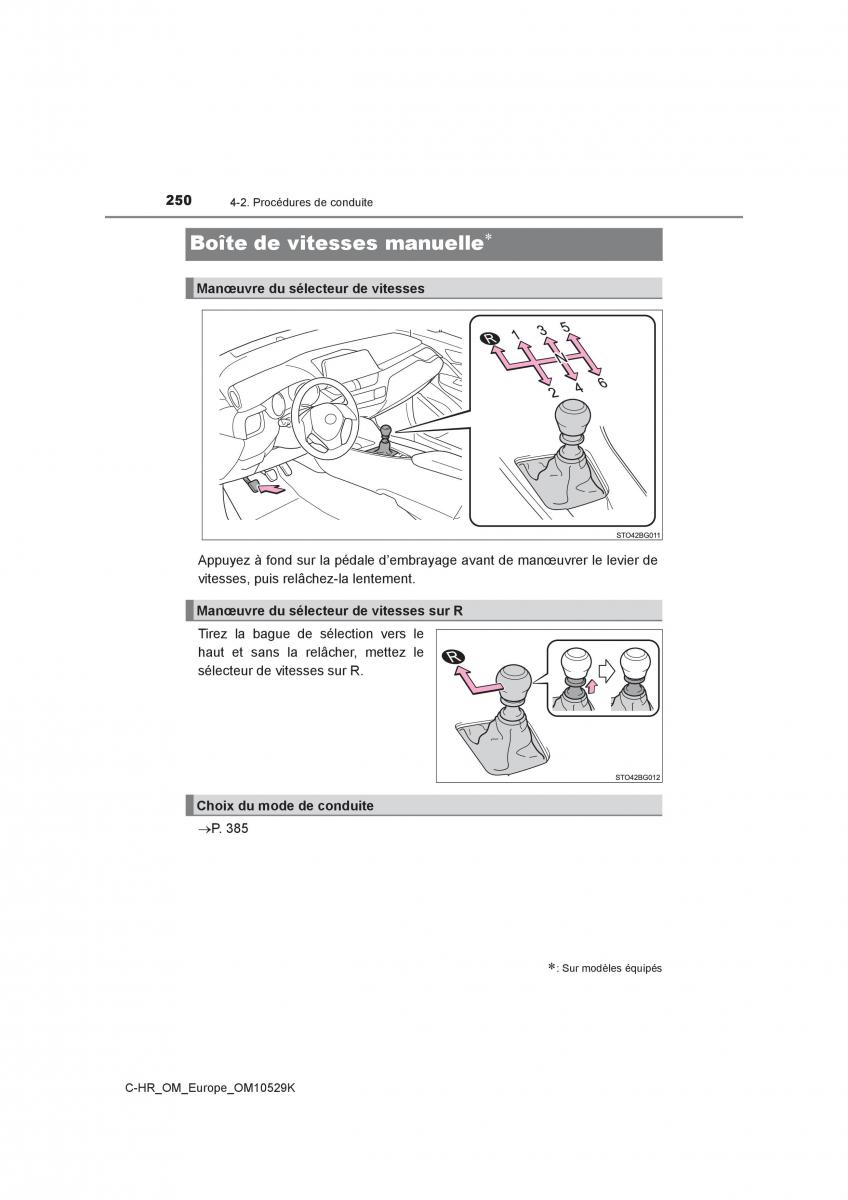 Toyota C HR manuel du proprietaire / page 250