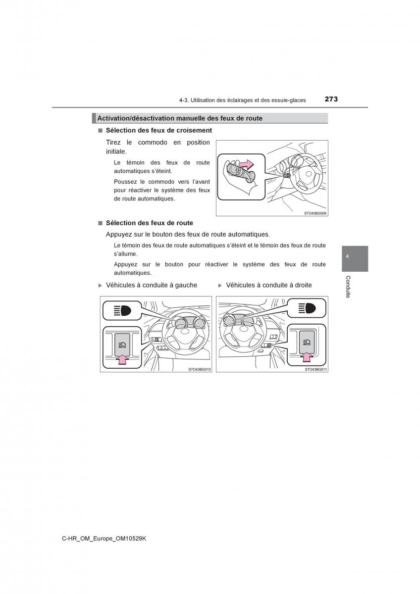 Toyota C HR manuel du proprietaire / page 273