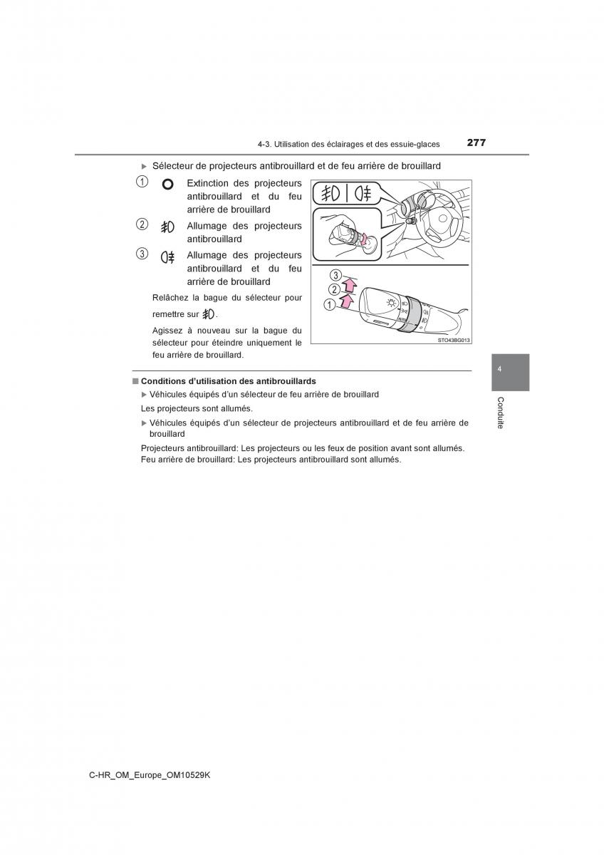 Toyota C HR manuel du proprietaire / page 277