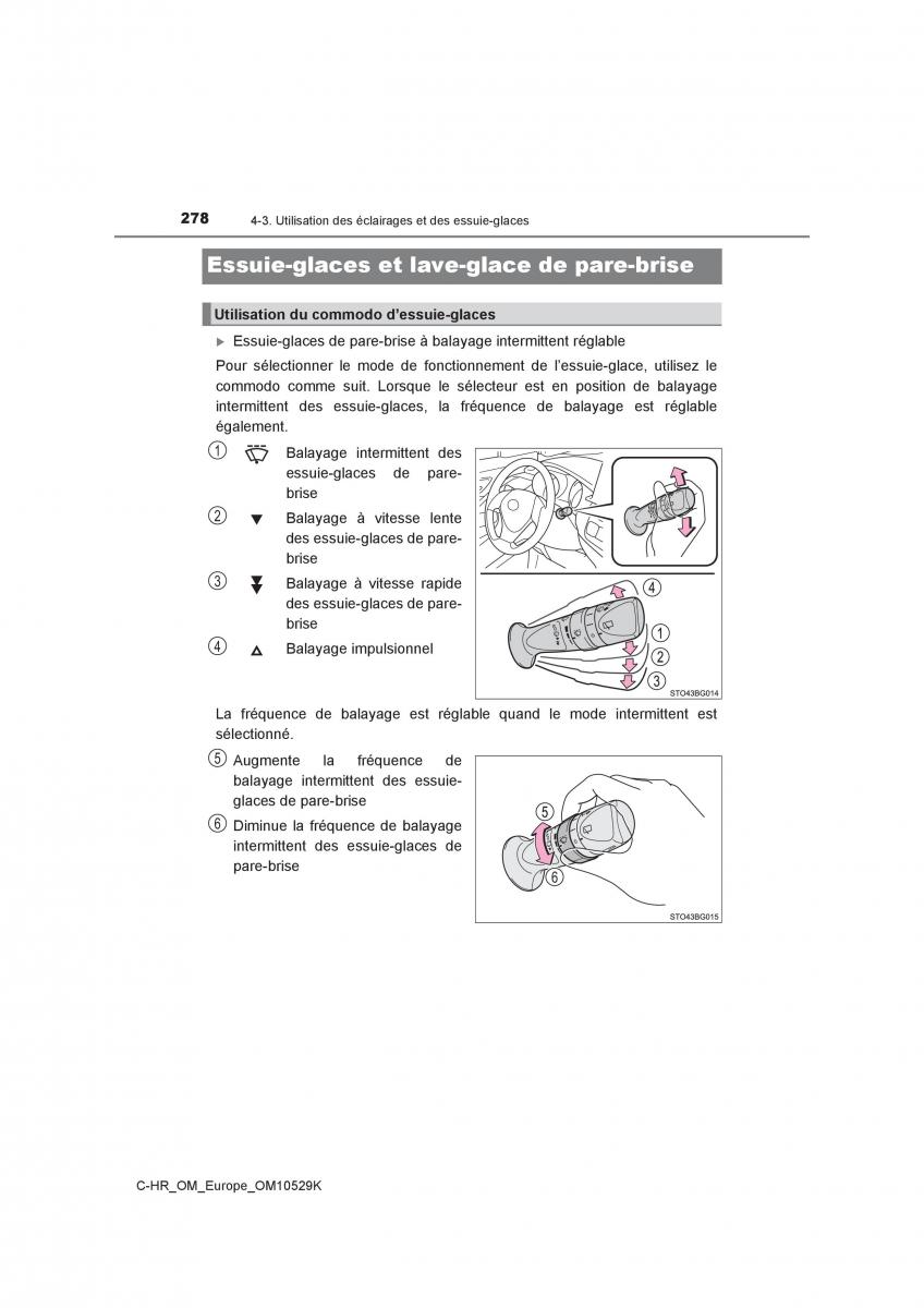 Toyota C HR manuel du proprietaire / page 278