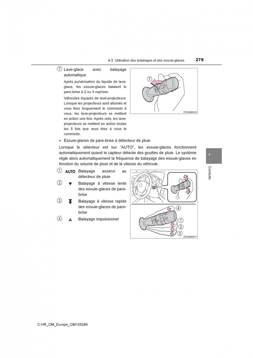 Toyota C HR manuel du proprietaire / page 279