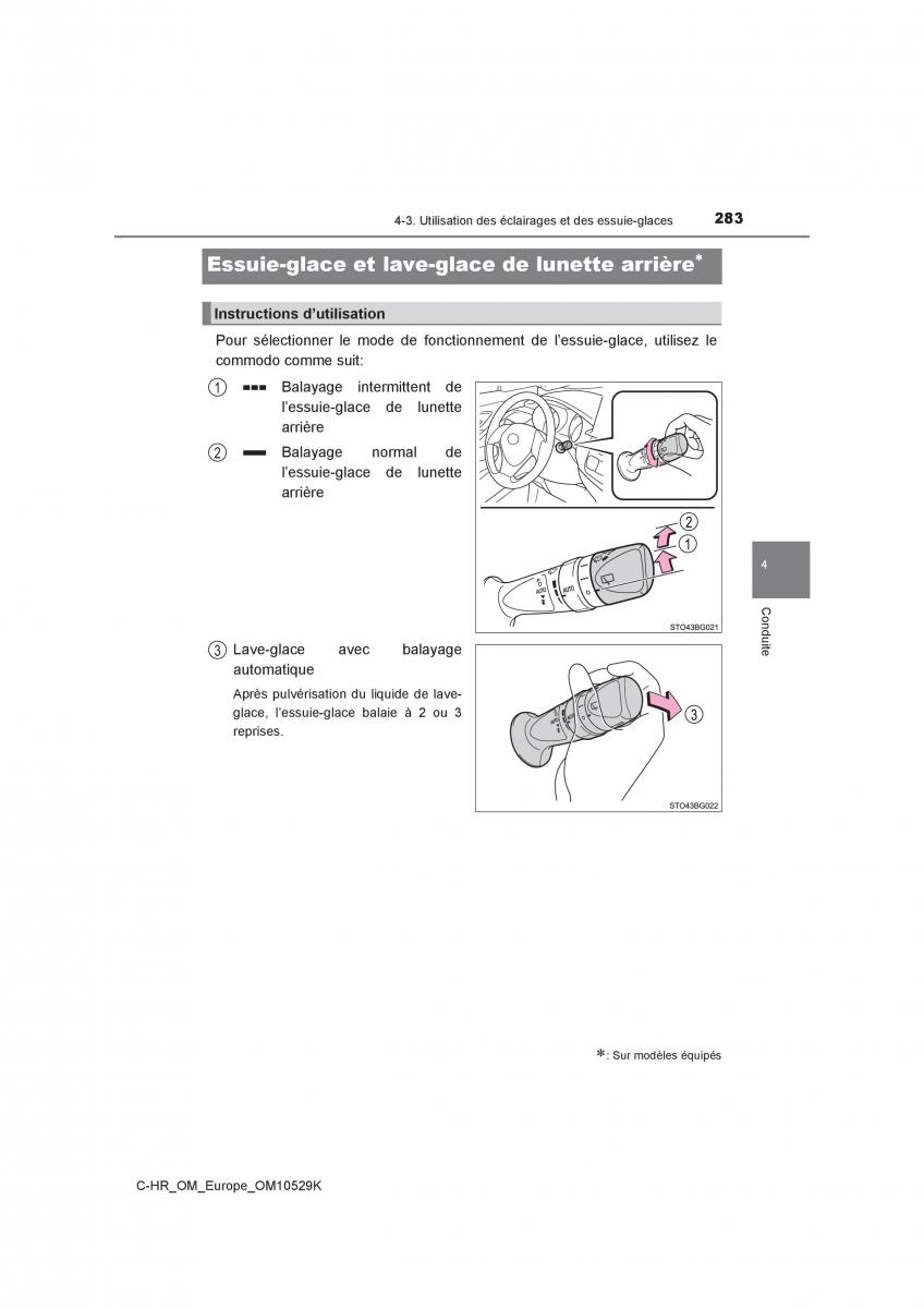 Toyota C HR manuel du proprietaire / page 283