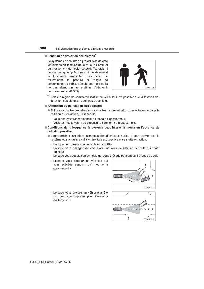 Toyota C HR manuel du proprietaire / page 308