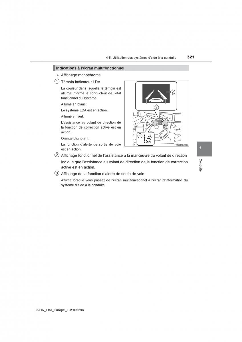 Toyota C HR manuel du proprietaire / page 321