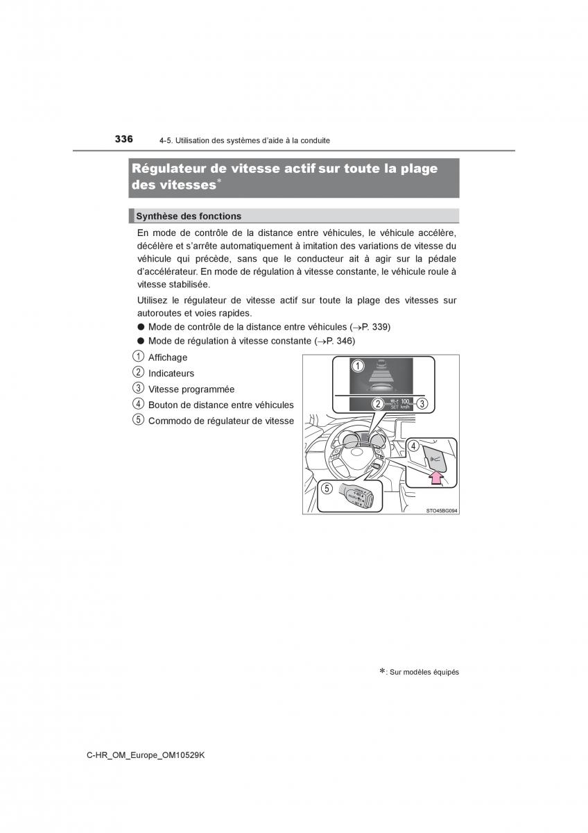 Toyota C HR manuel du proprietaire / page 336