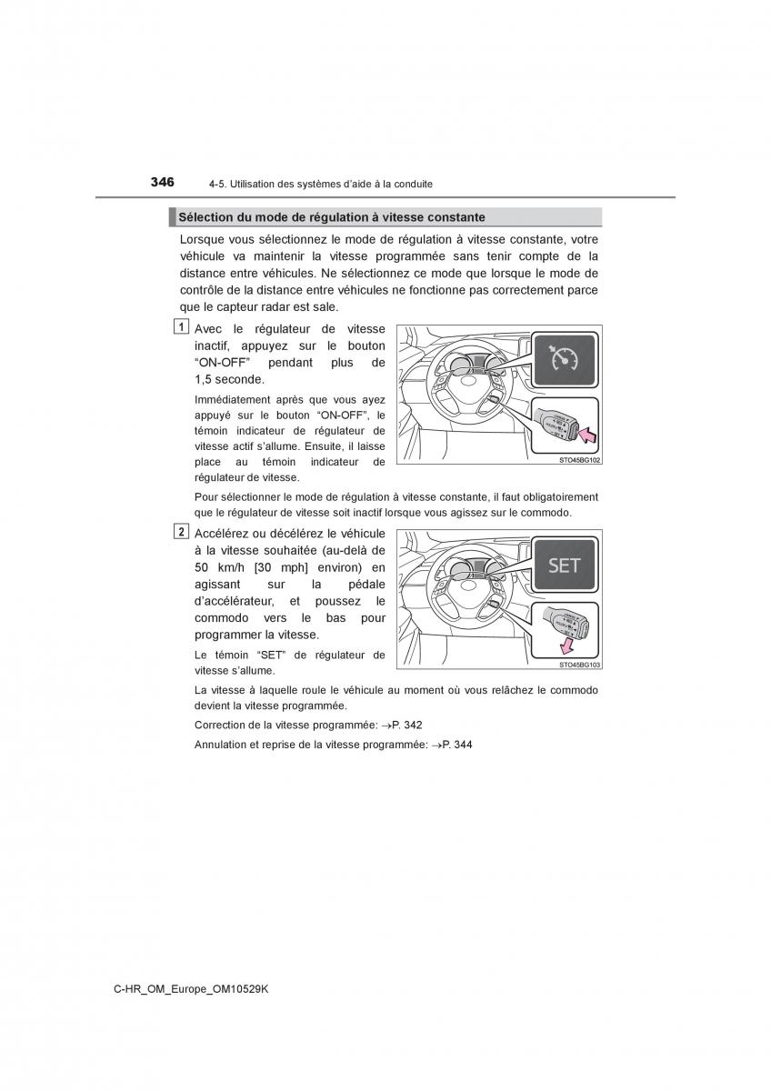 Toyota C HR manuel du proprietaire / page 346